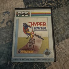 Hyper Biker Commodore 64 (C64)  BMX Bike Sim  - in original case.