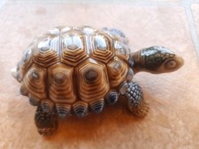 Beautiful Vintage 1960's Cute Porcelain Tortoise Figurine Trinket Dish Ornament