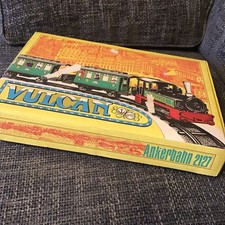 German Toy Train Vulcan Ankerbahn 2127 Tin Plate Carriage Clockwork 2.5mm Gauge