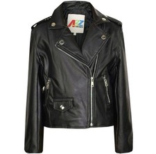 A2Z Kids Girls PU Leather Jacket Zip Up Biker Coat Trendy 11-12 years New