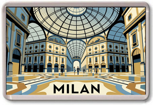 Fridge magnet milan - magnet,