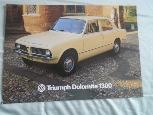 Triumph dolomite 1300 brochure - 1300,