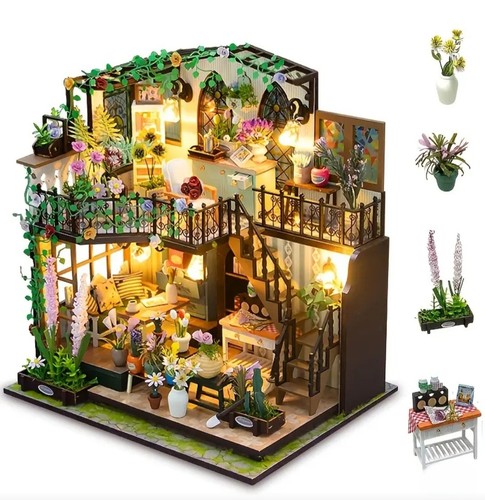 Flower house miniature - flower,