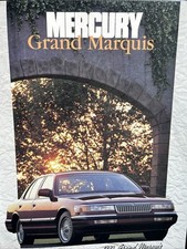 The Ford Mercury Grand Marquis 1992 Range Car Sales Info Brochure From USA