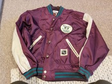 Vintage 90s Anaheim Mighty Ducks Pro Player Puffer Jacket Insulated - Large