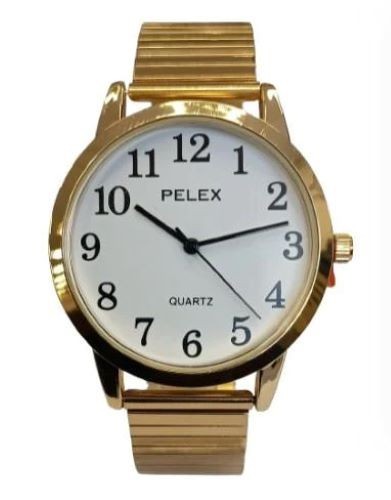 Gents easy read watch gold - read, watch,