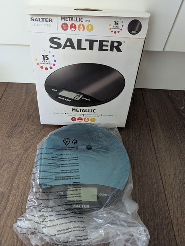 Salter metallic kitchen scale - metallic,