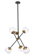 Black and Brass Modern Glass