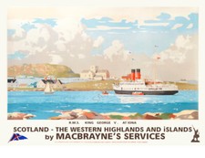 Vintage Travel Poster Iona