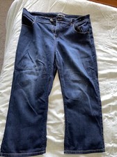 Peacocks Blue Cropped Jeans Size 18 (Ref clothes bx 1)