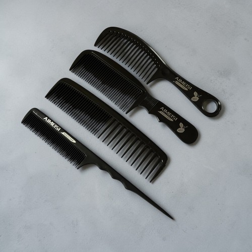 Black hair styling comb - hair,