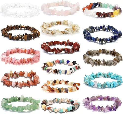 Natural chip bead crystal - natural,