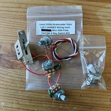 Used 2020s Left Handed Strat Style Guitar Wiring Loom Harness 5 Way 1V2T5W #33