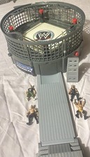 WWE MICRO AGGRESSION CRASH AND BASH ELIMINATION CHAMBER with figures 