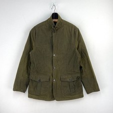Barbour Lutz Wax Jacket Mens Medium Olive Green Country Sports Bond Skyfall Coat