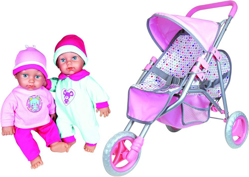 Twin baby dolls jogger - baby,