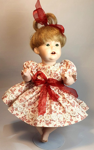 Porcelain doll - porcelain, 10"(26cm)
