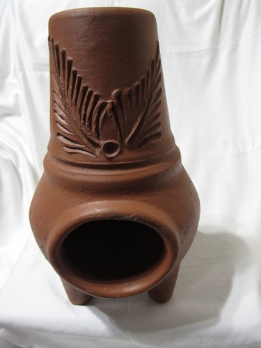 Vintage terracotta chiminea - vintage,