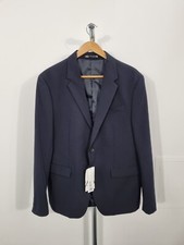 Zara Men's Navy Blazer Size UK