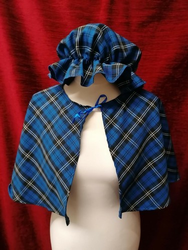 Tartan mop mob cap - mop, cape