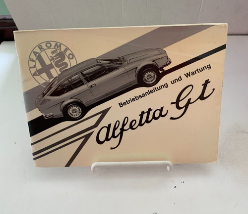 Alfetta betriebsanleitung - alfetta, gt