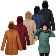Regatta Panthea Womens Jacket Quilted Coat Hooded 