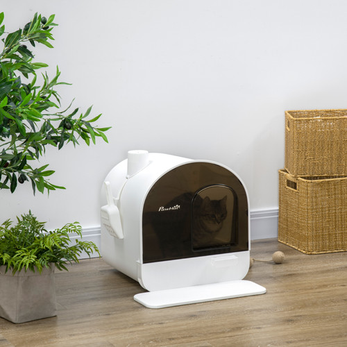 Hooded cat litter - cat, tray