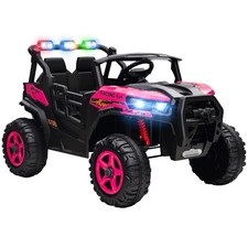 AIYAPLAY 24V Electric Ride on Car, 2-Seater Kids Electric Truck, Pink