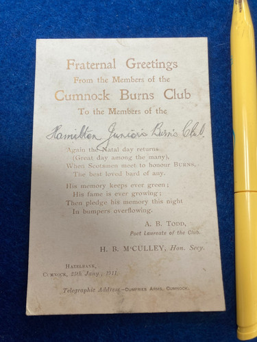 1911 cumnock burns - 1911,