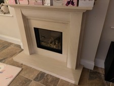 Limestone Fireplace Surround