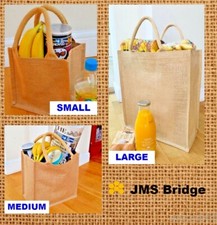 Jute Hessian Shopping Bags, Small, Medium, Large, Lunch, Gift, Jumbo, Wholesale