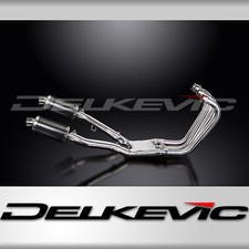 YAMAHA FJ1200 3XW 1991-96 FULL EXHAUST SYSTEM 225mm CARBON OVAL SILENCERS