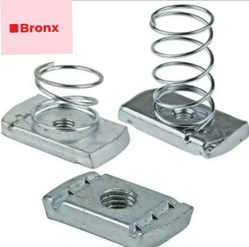 Channel nuts plain spring - nuts,