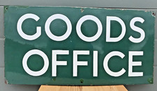 BRITISH RAIL SIGN GOODS OFFICE SOUTHERN region   24"x 12" ..... FAST FREE POST
