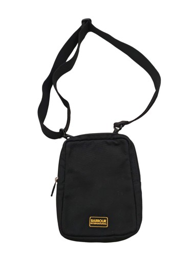 Barbour men bag black cotton - black,