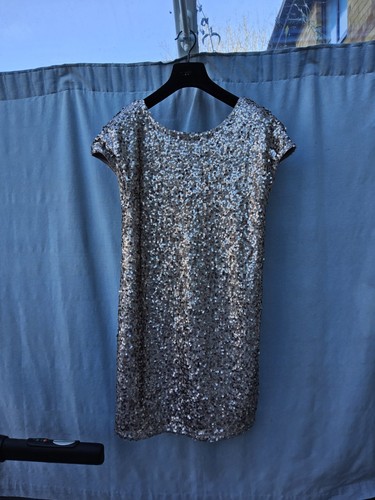 Next gold sequin shift dress - gold,