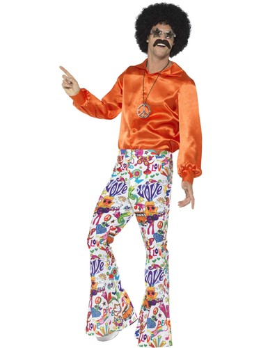 60s groovy flared trousers - flared,