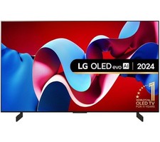 LG OLED42C44LA 42" C4 OLED evo 4K HDR Smart TV Black 2024 with Amazon Alexa