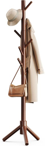 Sturdy wooden coat tree - wooden, with