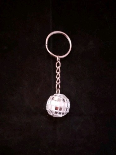 1pc glitter disco ball keyring - disco,