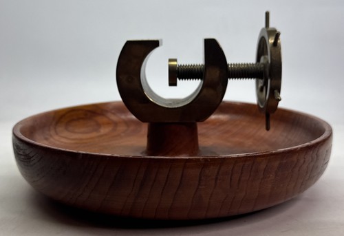 Large vintage wood brass - &,