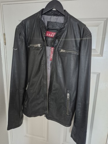 Superdry men leather biker - men's,