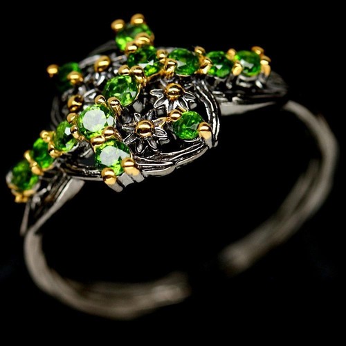 46ct russian chrome diopside - russian,