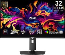 MSI MAG 321UPX QD-OLED, 32" 4K UHD Quantum Dot OLED Gaming Monitor, 240Hz