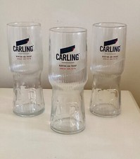 Carling Pint Glasses x 3.Brand New +=+