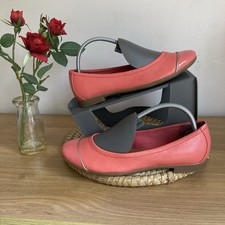 Ladies Clark’s Collection Atomic Haze Coral Flat Ballerina Shoes Size UK 4.5