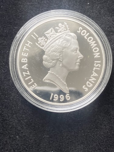 Solomon islands 1996 silver - solomon, $5