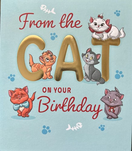 Happy birthday from - from, cat