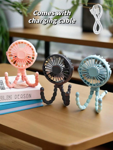 1pc rechargeable octopus fan - 1pc,