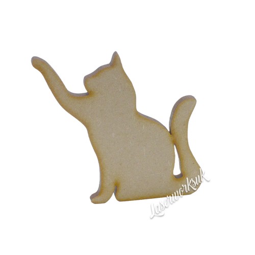 Wooden cat craft shapes - wooden,